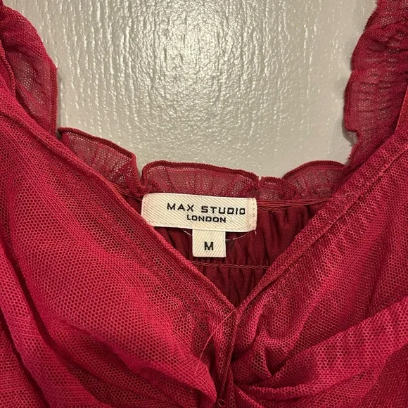 Max Studio Vibrant Red Maxi Dress - Picture 2 of 3